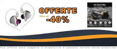 Cuffie KZ ZS10 Pro HiFi con 4 Protettori Balance e 1 Driver Dinamico