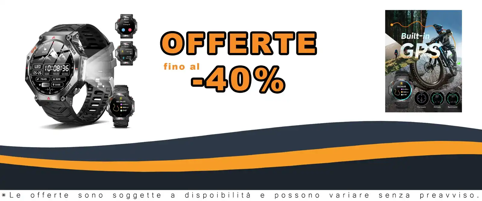 Smartwatch uomo 2025 sport GPS funzioni